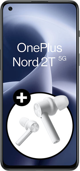 OnePlus Nord 2T Gray Shadow + OnePlus Buds Z Weiß